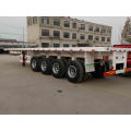 4 axles flatbed container trailer